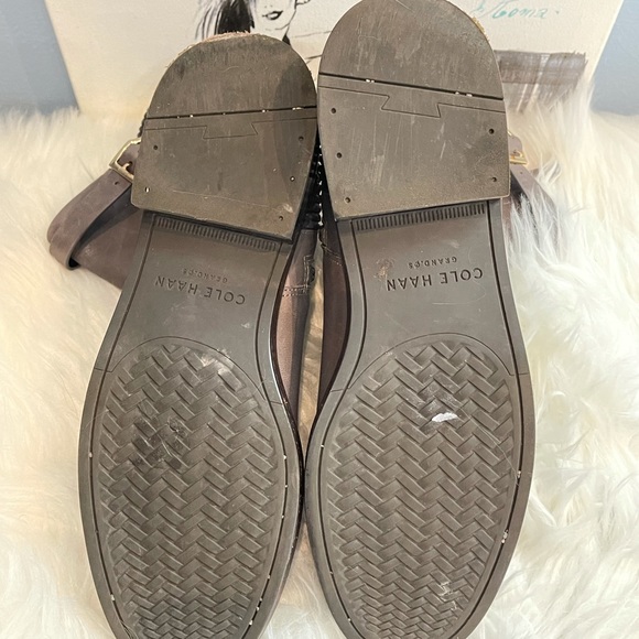 COLE HAAN GRAND OS GRAY LEATHER BOOTIES SIZE 7 - Picture 7 of 9